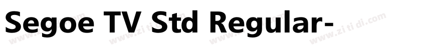 Segoe TV Std Regular字体转换